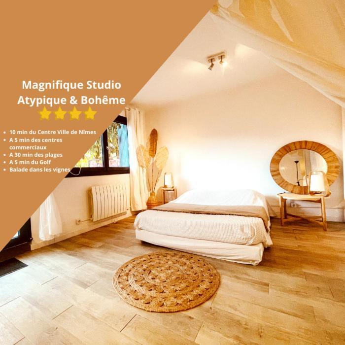Superbe Appartement Boheme Dans Les Vignes Nîmes Buitenkant foto